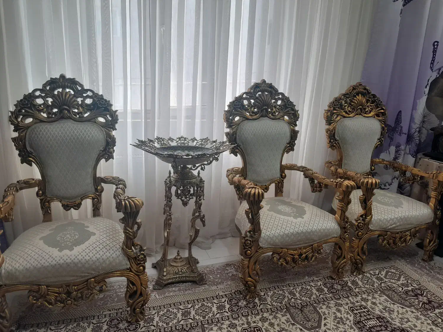 مبل سلطنتی|مبلمان خانگی و میز عسلی|هشتگرد, فاز ۷ مهستان|دیوار