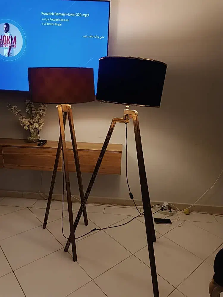 دو عدد آباژور ایستاده|چراغ خواب و آباژور|مشهد, کوثر|دیوار