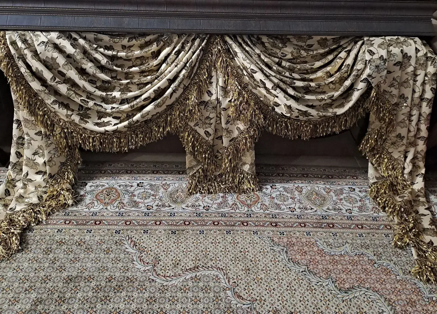 دوعددهلال باکتیبه عرض ۱۸۰ طول ۱۳۰|پرده، رانر، رومیزی|آزادشهر, |دیوار