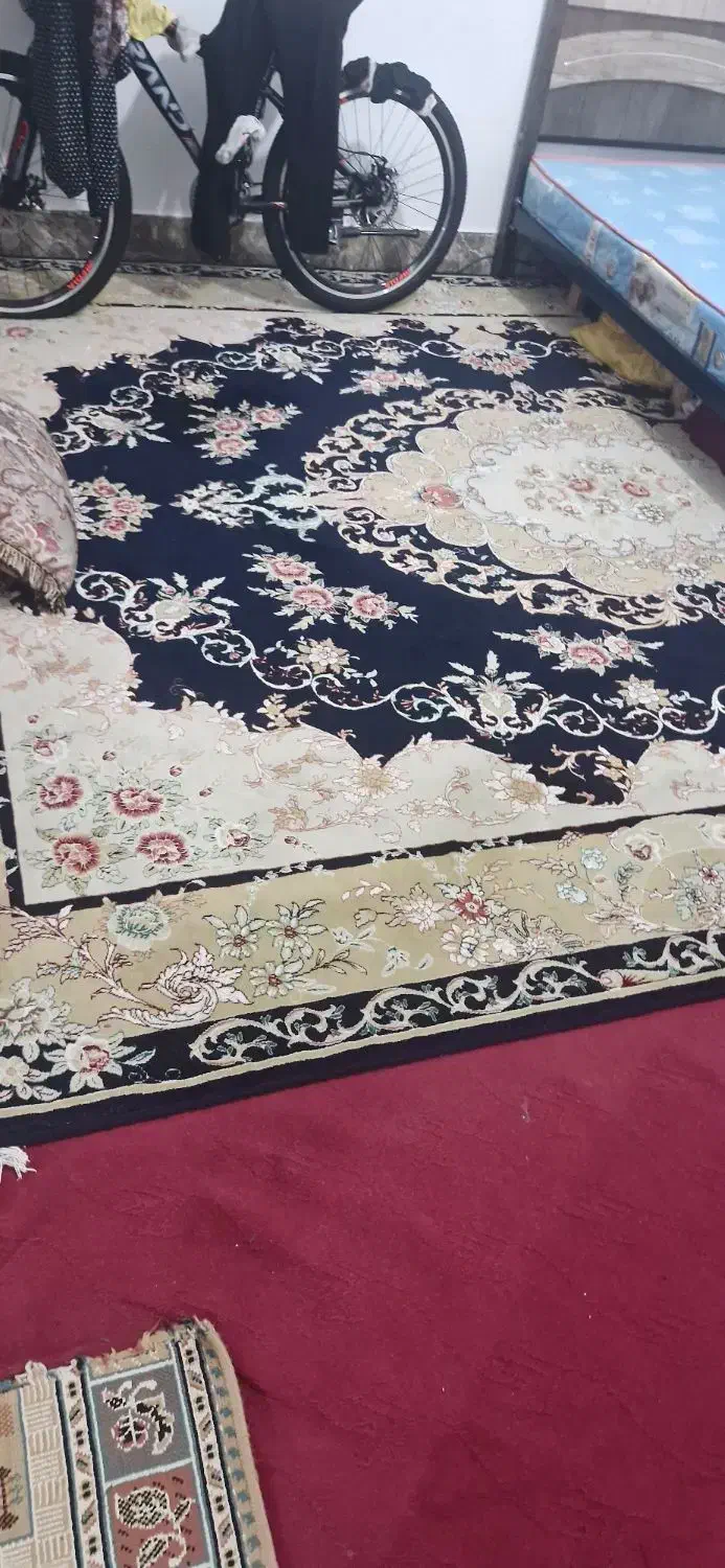 فرش ابی قشنگ|فرش|کوهدشت, |دیوار