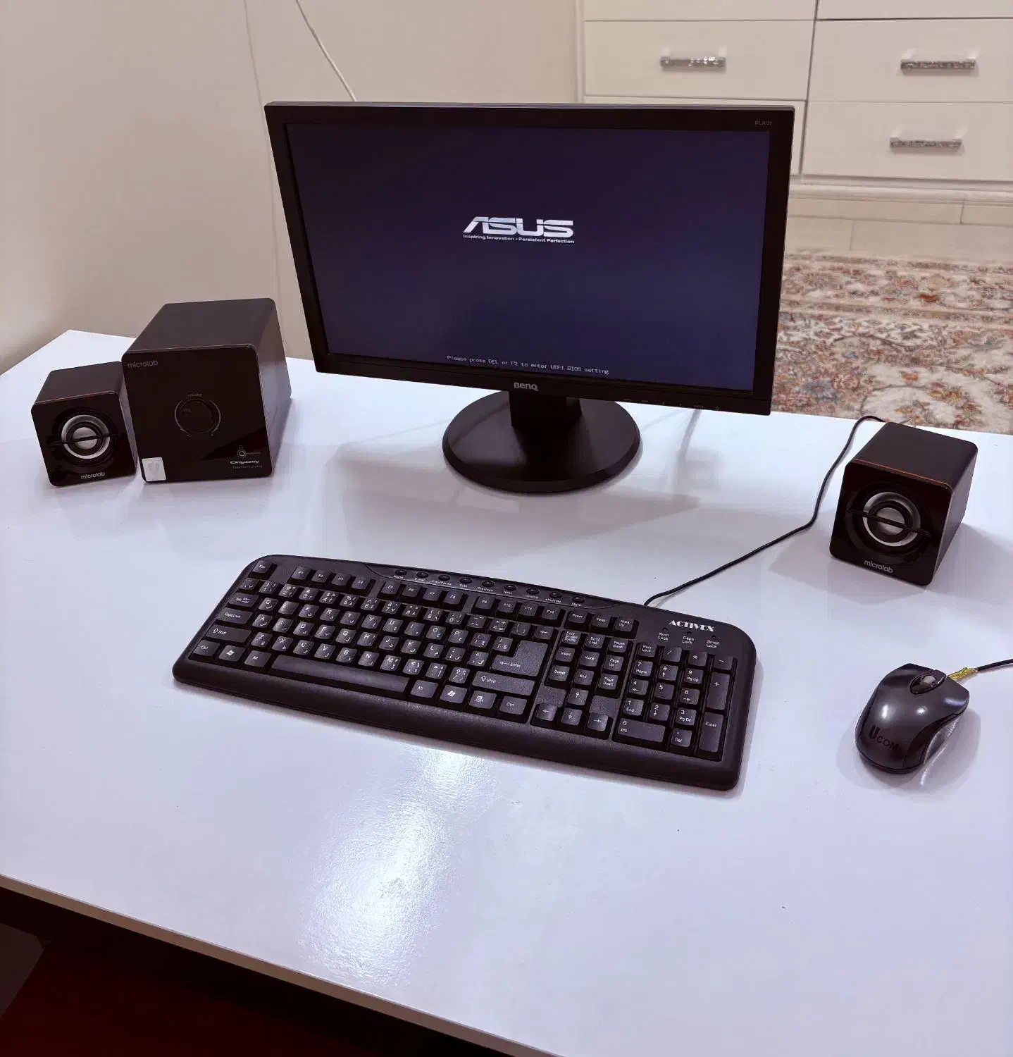 کامپیوتر|رایانه رومیزی|آفتاب, |دیوار