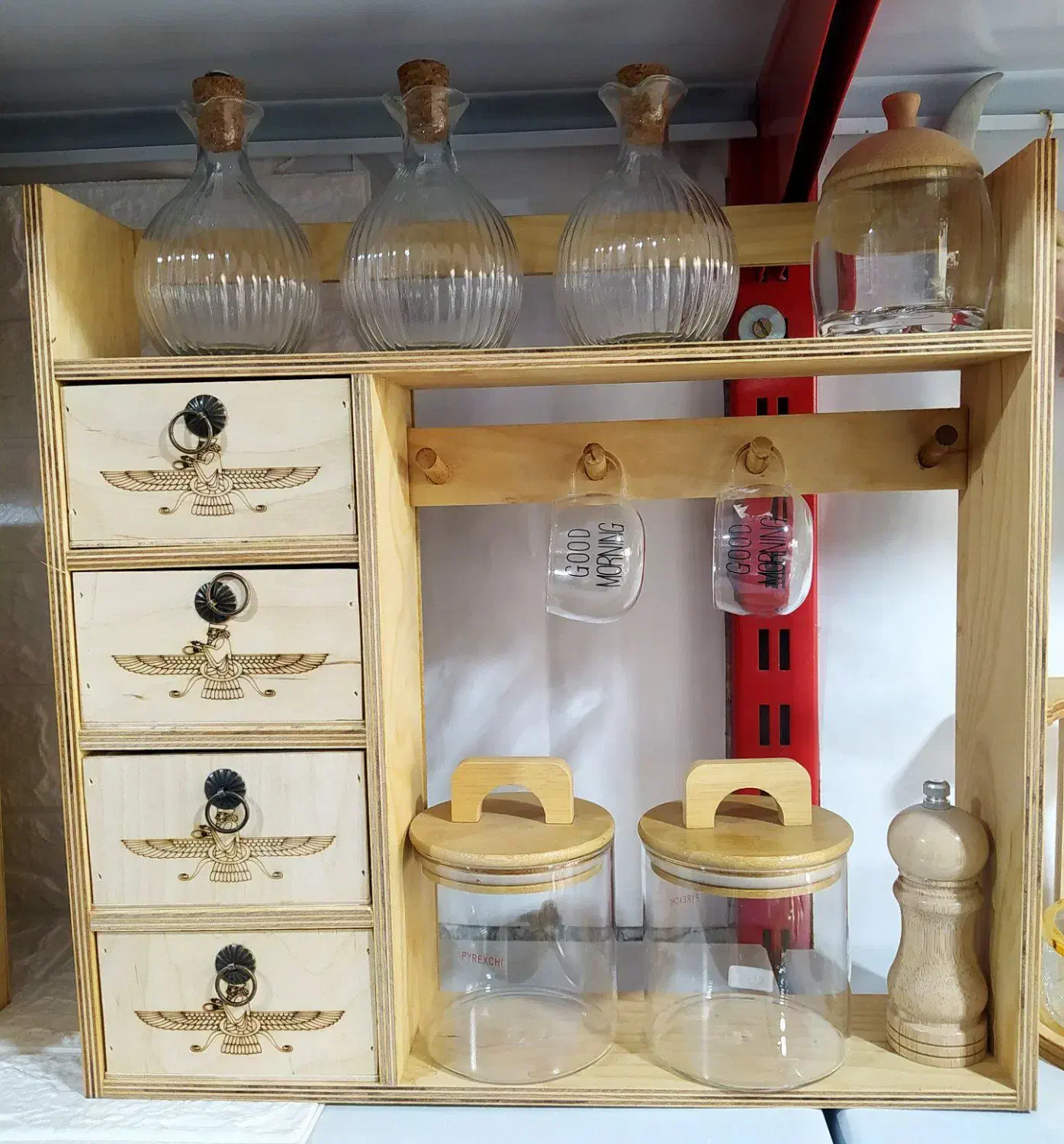 استندکشودارجدید|آب‌چکان و نظم‌دهنده ظروف|رباط‌کریم, نصیرشهر|دیوار