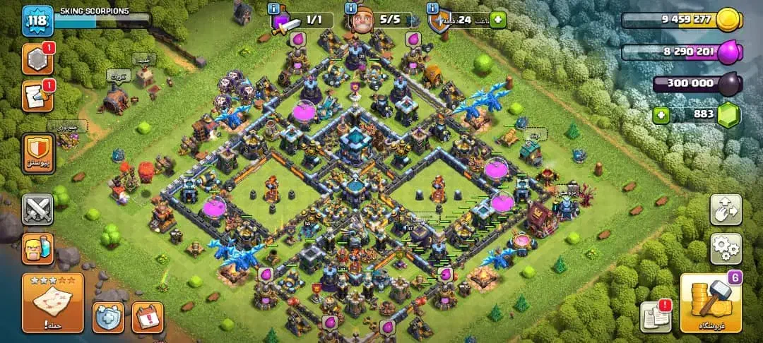 اکانت کلش آف کلنز|کنسول، بازی ویدئویی و آنلاین|نور, |دیوار