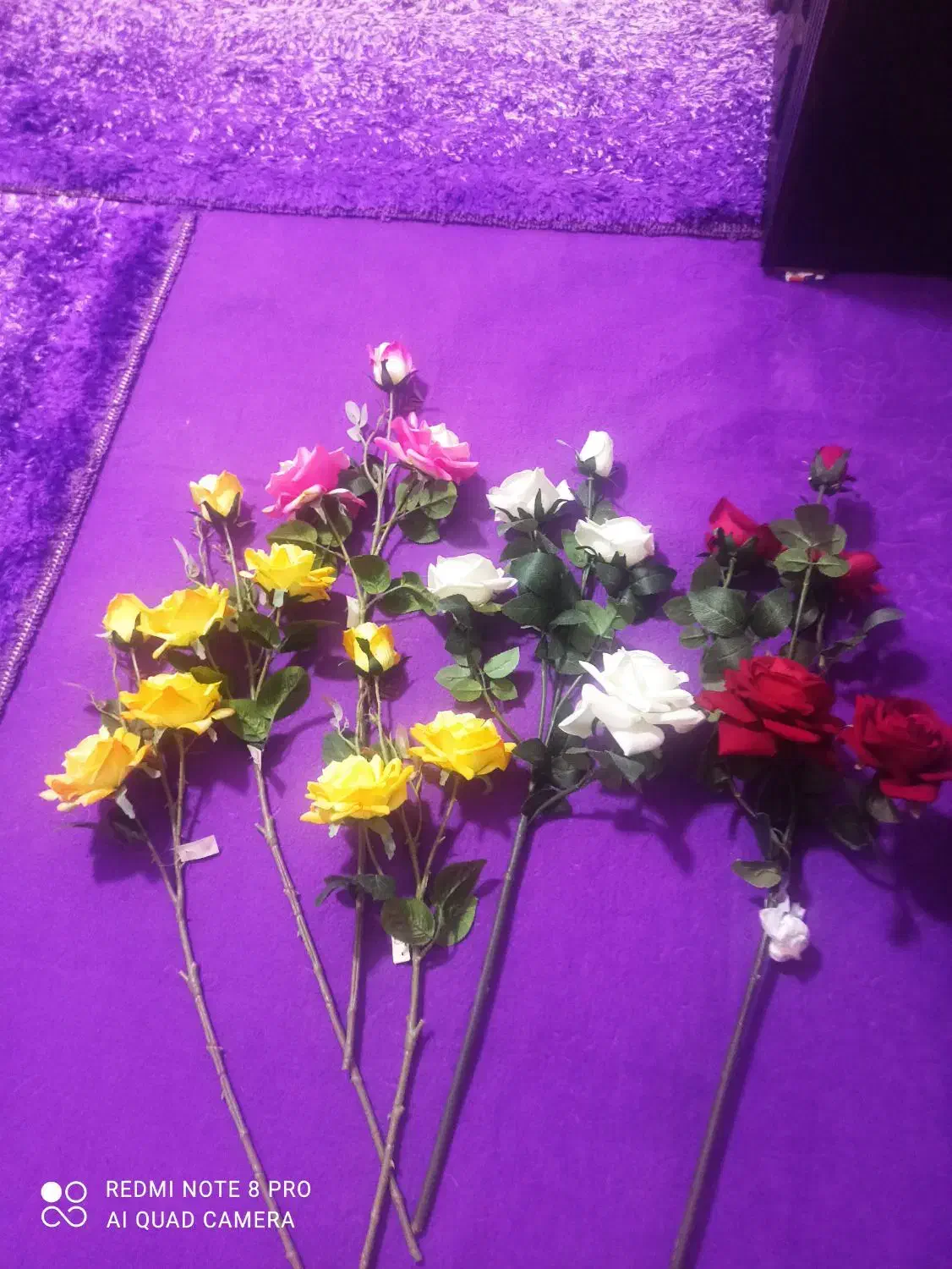 گل رز خارجی کیفیت عالی قابل شستشو|گل مصنوعی|کرمانشاه, |دیوار