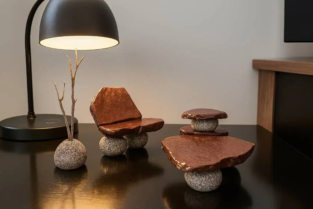 ماکت مبل و گلدان سنگی|مجسمه، تندیس، ماکت|بندرعباس, |دیوار