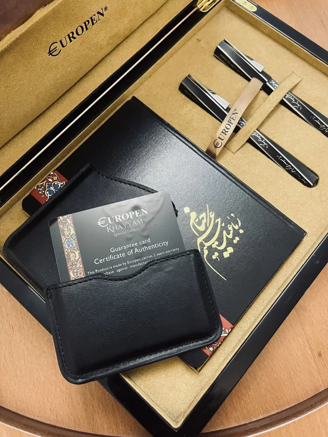 خودنویس و خودکار یوروپن مدل خیام با آبکاری نقره|لوازم التحریر|بابل, |دیوار