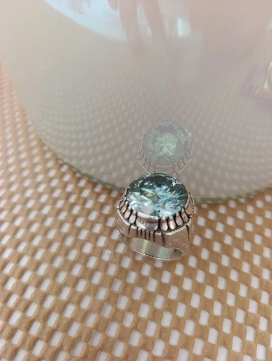 انگشتر نقره موزینایت|جواهرات|سقز, |دیوار