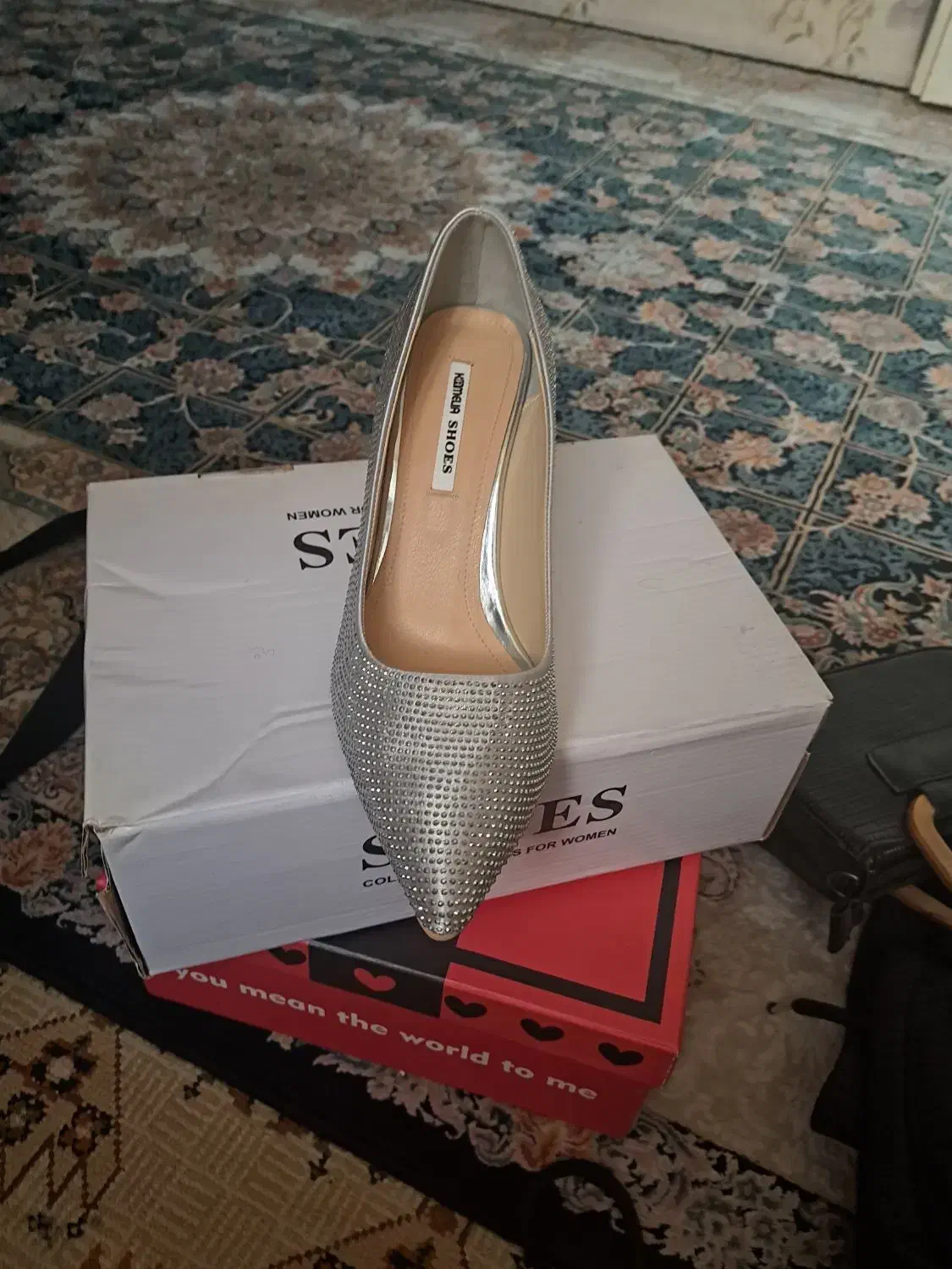 کفش مجلسی|کیف، کفش، کمربند|ری, علایین|دیوار