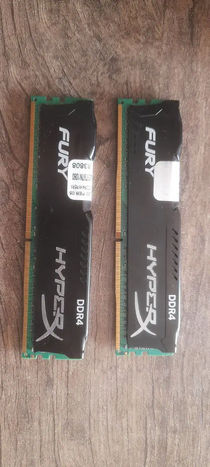 رم Fury hyperx DDR4 2400MHz ۸ گیگ دو عدد|قطعات و لوازم جانبی رایانه|تهران, جوادیه|دیوار