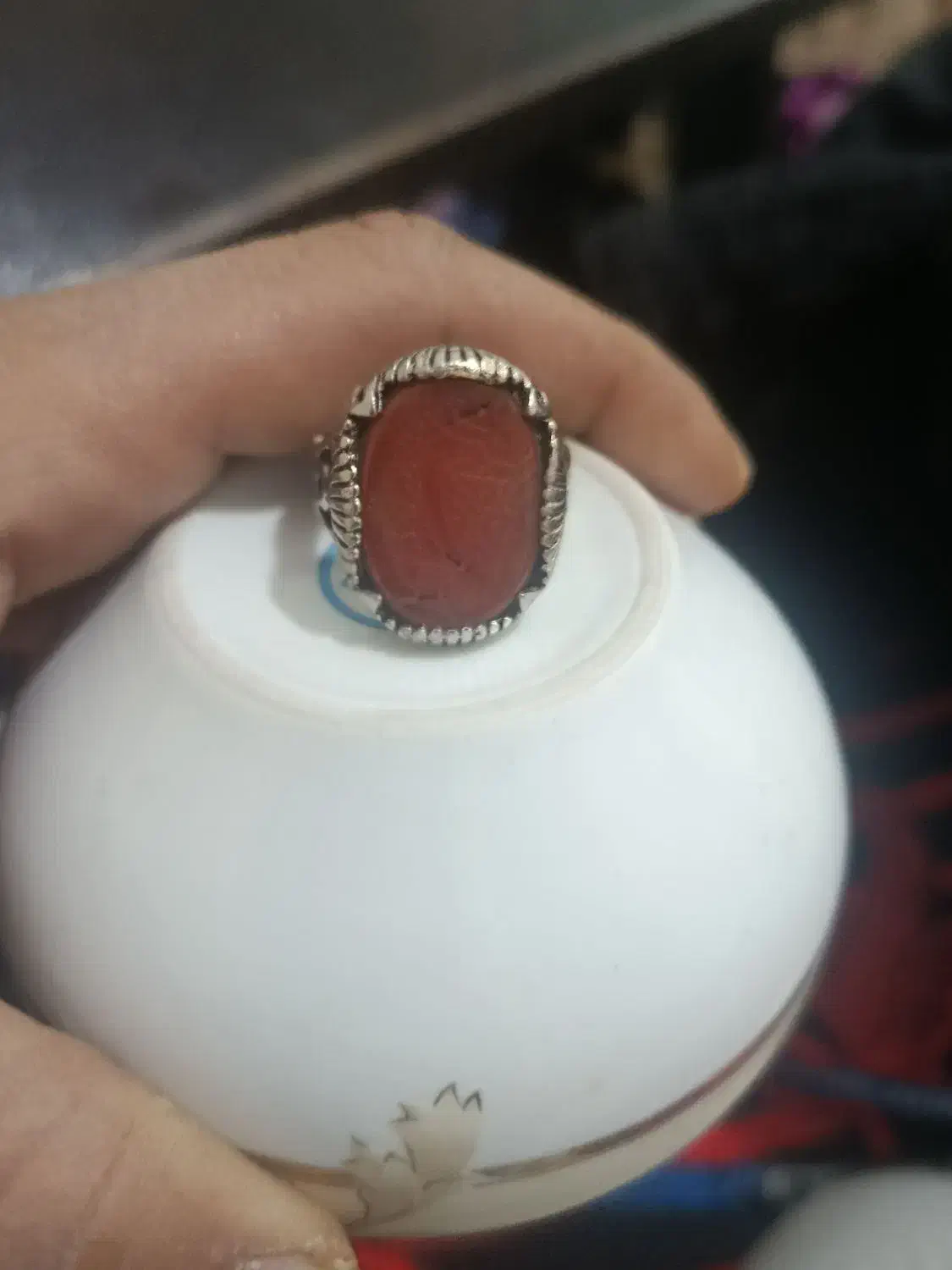 انگشتر نقره نگین عقیق|جواهرات|محمدیه-قزوین, |دیوار