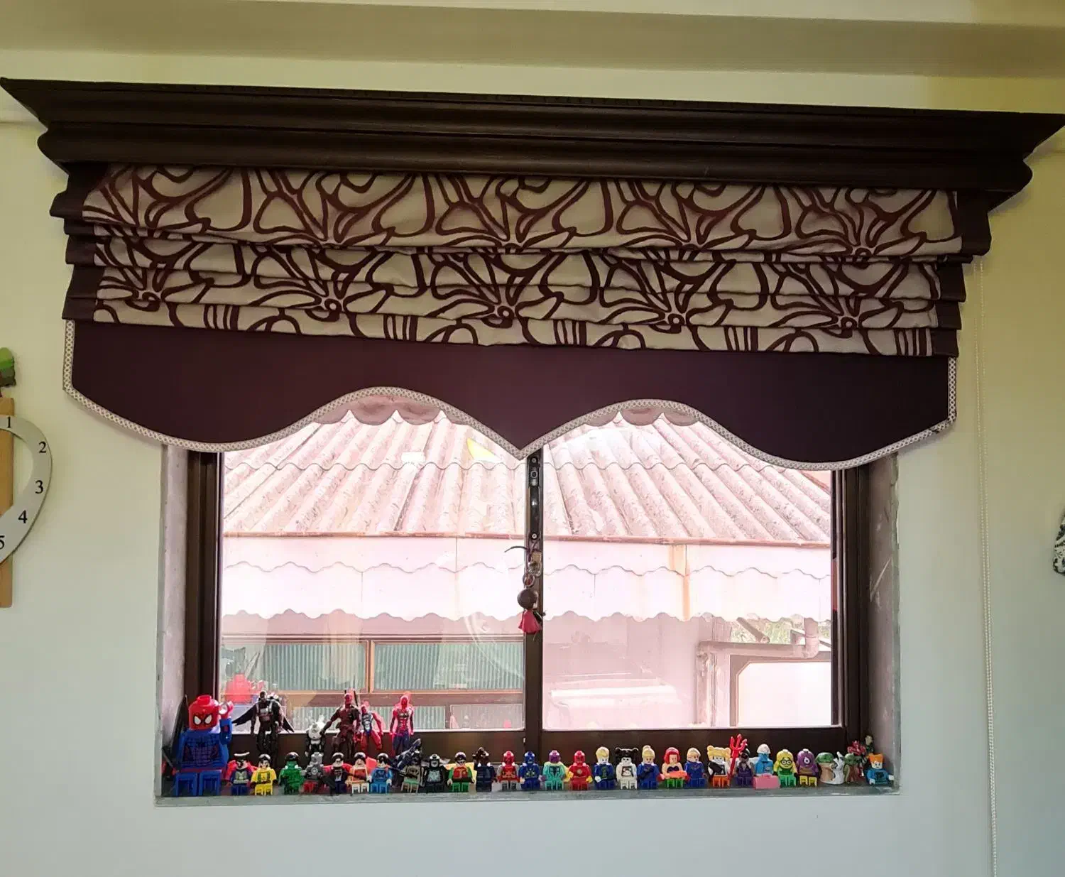 دو عدد پرده رومن ( اتاق خواب )|پرده، رانر، رومیزی|بندر انزلی, کوی واحدی|دیوار