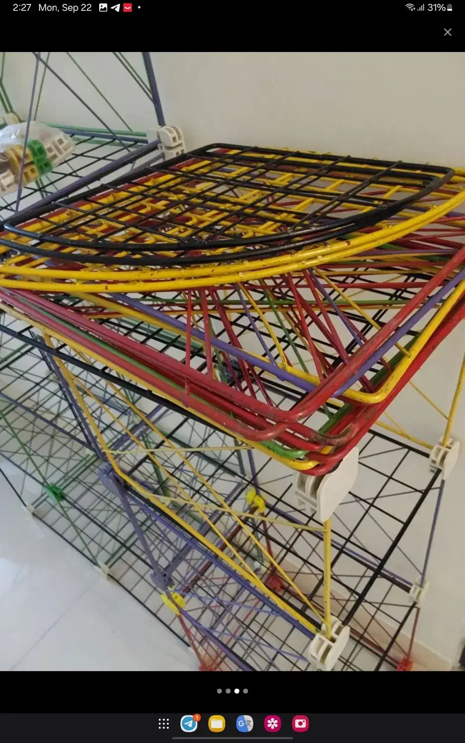 قفسه فلزی رنگی چند منظوره بادوام و محکم|کتابخانه، شلف، قفسه‌های دیواری|کرمانشاه, |دیوار