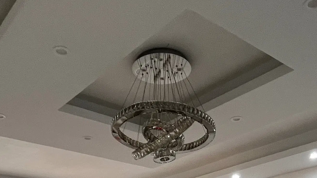 لوستر کریستالی|لوستر و چراغ آویز|قائم‌شهر, |دیوار