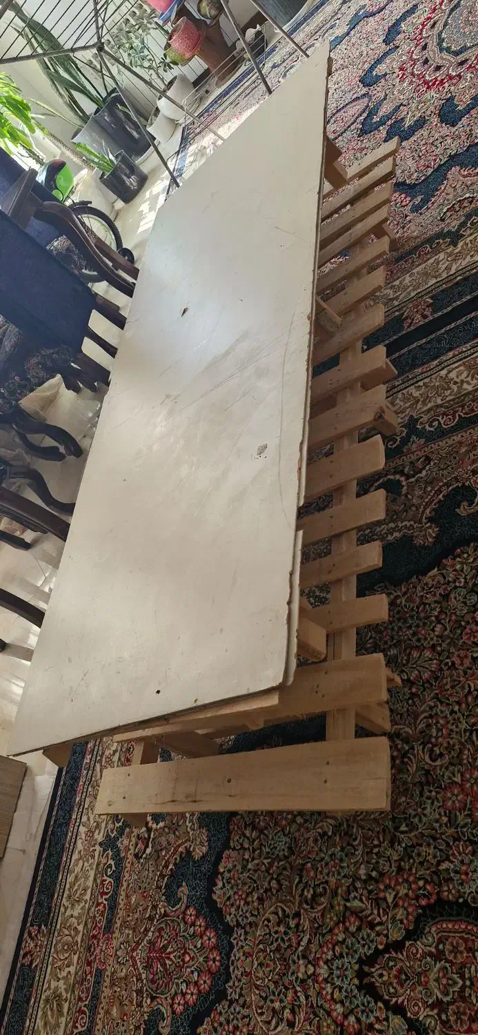 زیر تختی چوبی  تخت|تخت و سرویس خواب|بیرجند, |دیوار