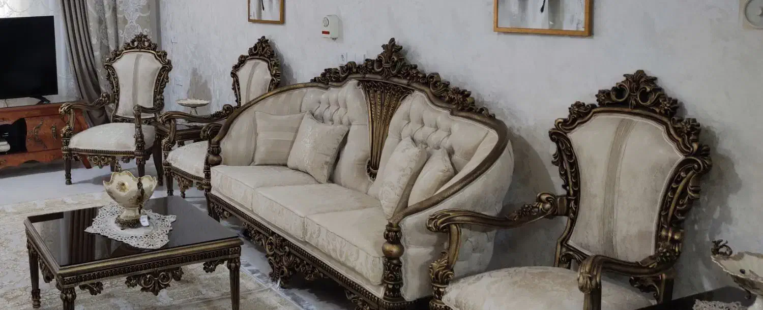 مبل به همراه میز عسلی|مبلمان خانگی و میز عسلی|علی‌آباد کتول, |دیوار