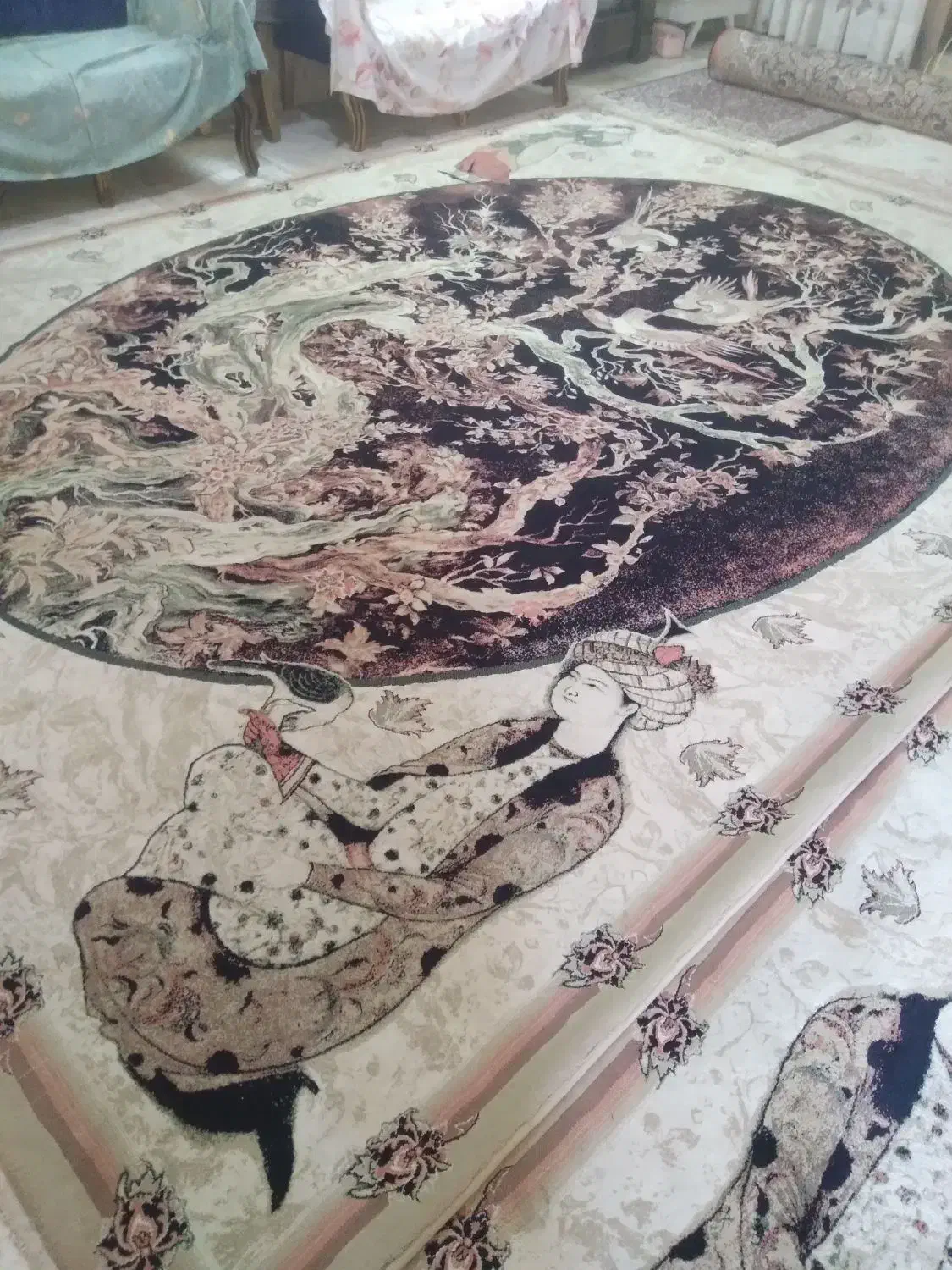 فرش ۱۲متری ۱۲۰۰شانه|فرش|کازرون, |دیوار