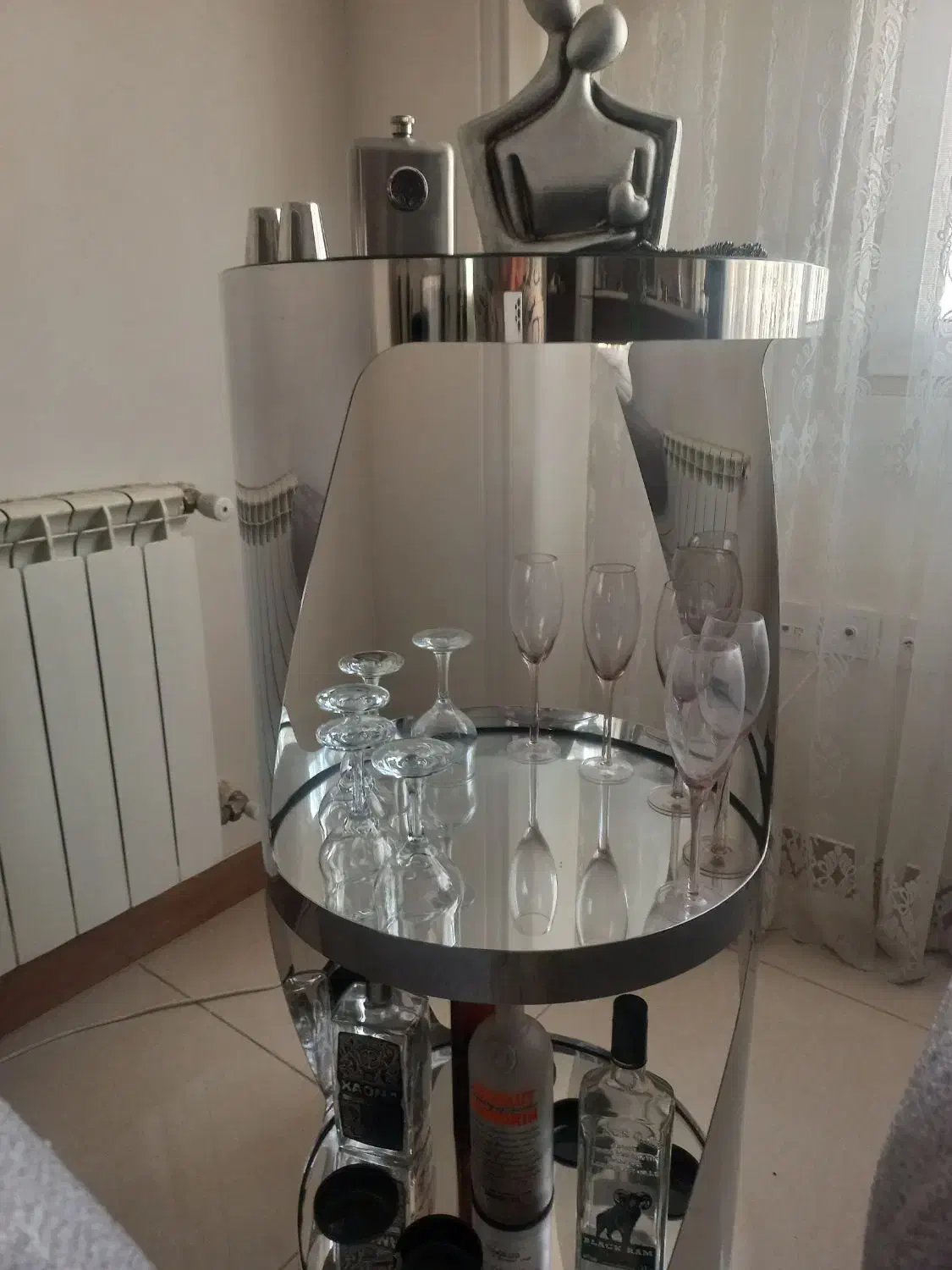 میز بار استیل نو نو|بوفه، ویترین، کنسول|اسلامشهر, شهرک توحید|دیوار