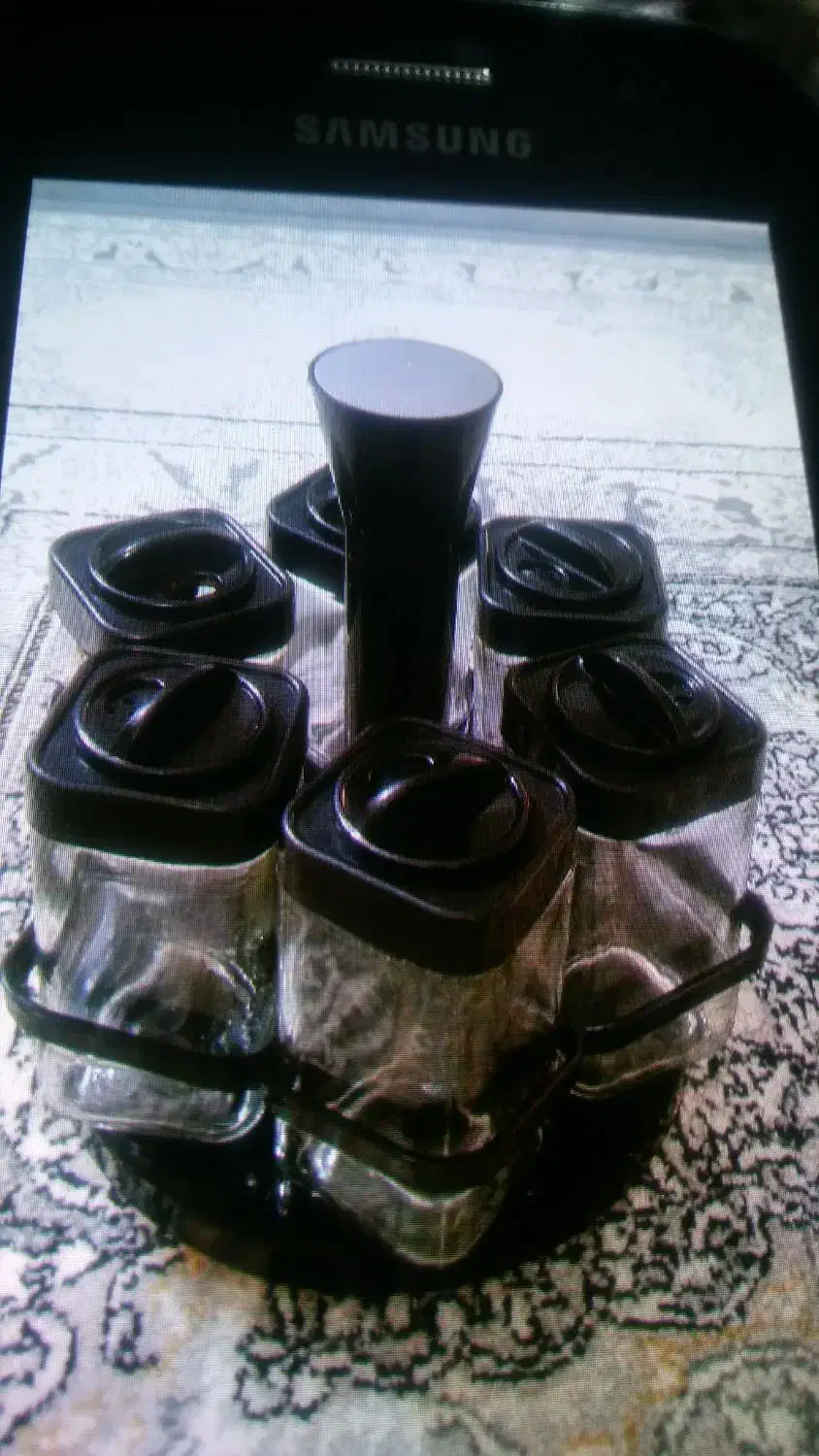 فروش جا ادویه مشکی نو|ظروف نگهدارنده، پلاستیکی، یک‌بارمصرف|گرگان, |دیوار