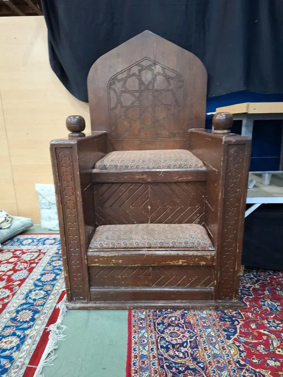 منبر مسجد با چوب|صنایع دستی و سایر لوازم تزئینی|مهریز, |دیوار