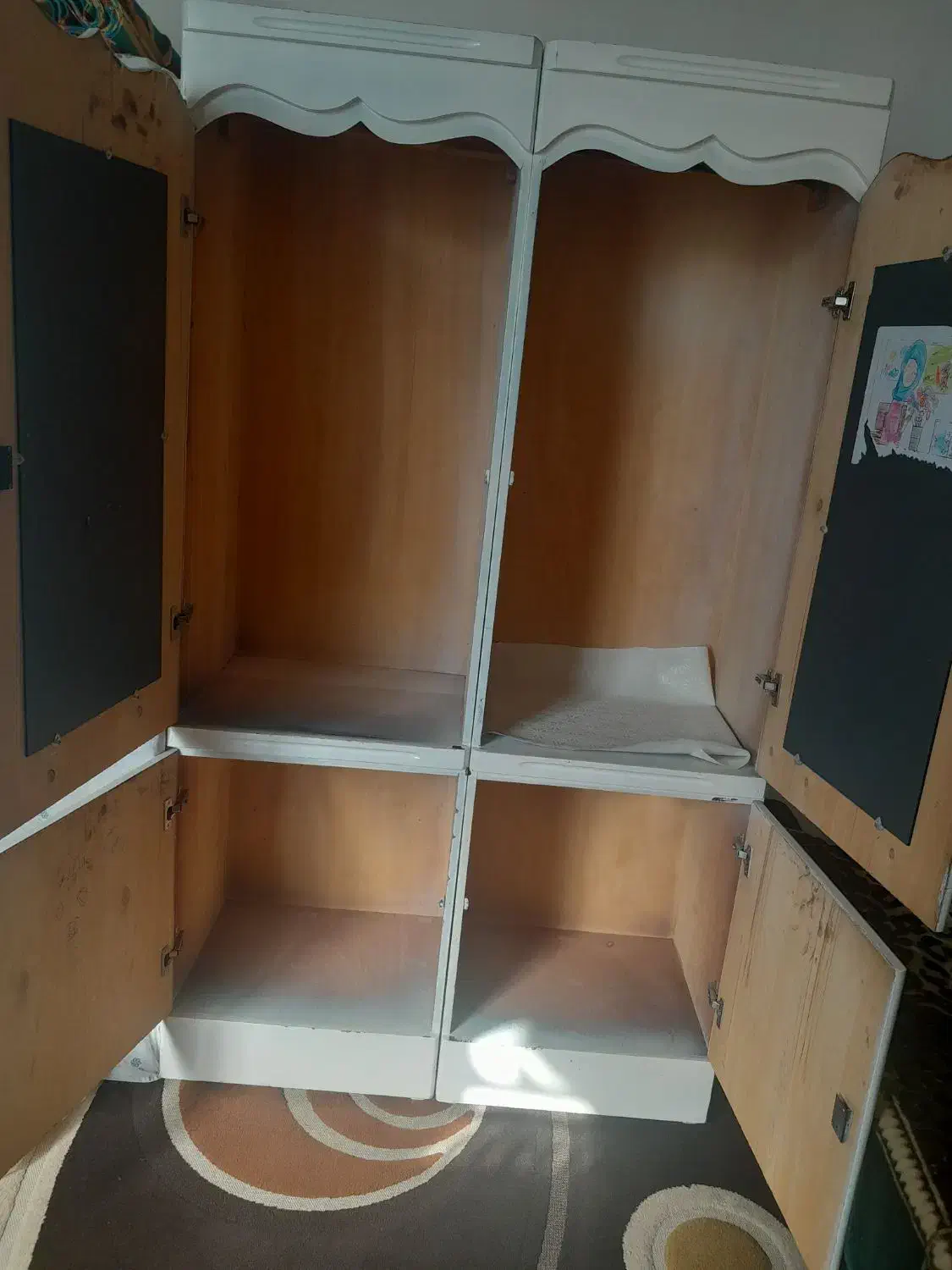 کمدلباس دوتیکه جادار|جاکفشی، کمد، دراور|بهبهان, |دیوار