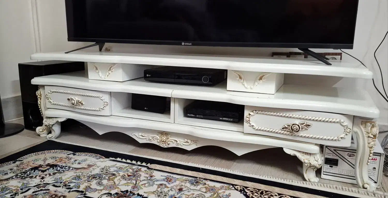 میز زیر تلوزیون چوبی|میز تلویزیون|ملایر, |دیوار