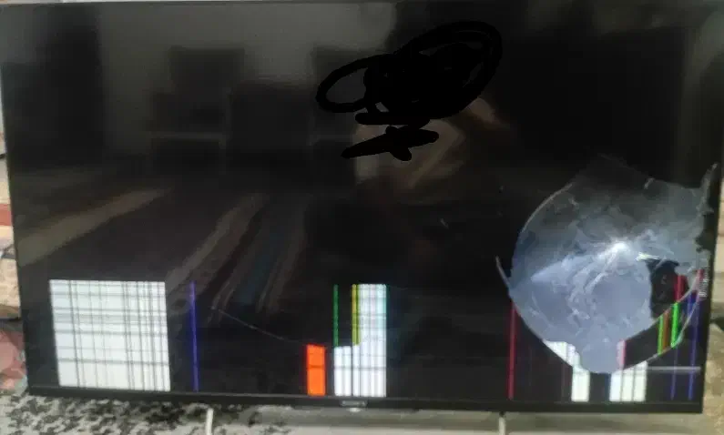 سونی k50 ۵۰ اینج صفحه شکسته|تلویزیون و پروژکتور|تهران, شادآباد|دیوار