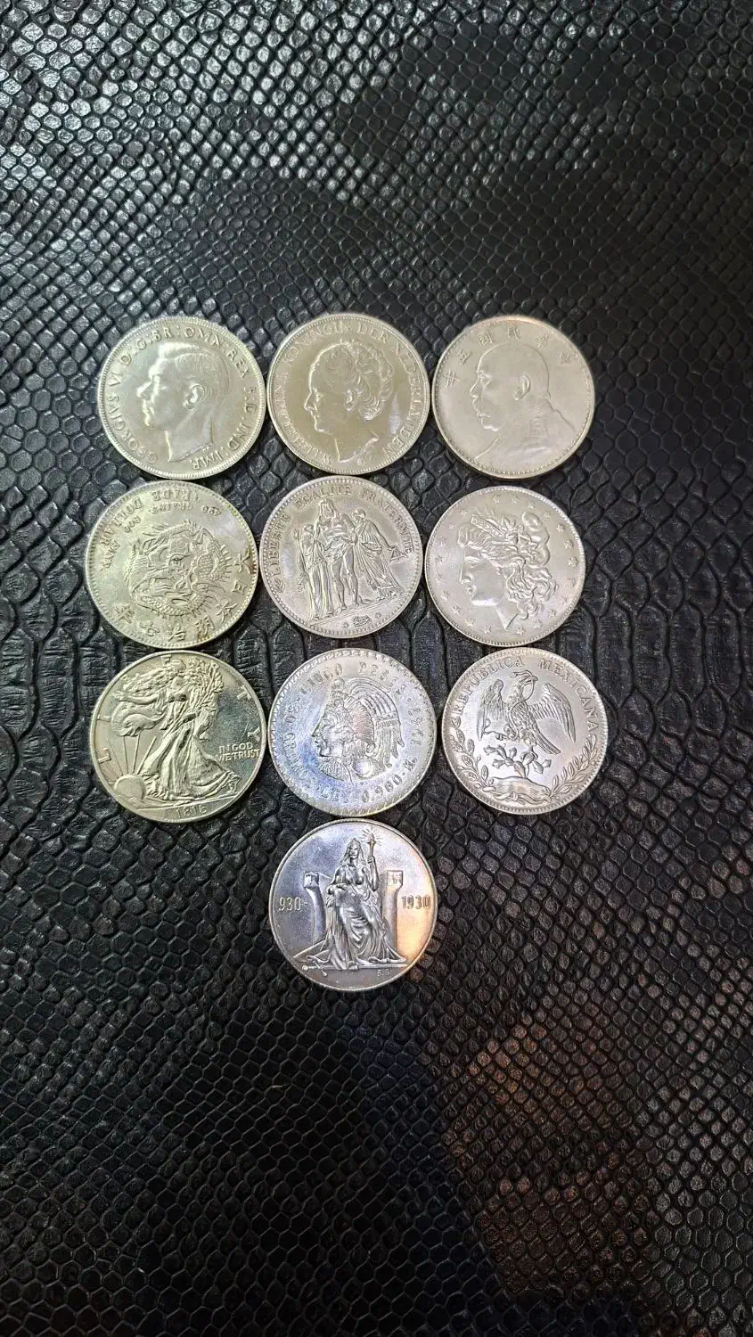 سکه های خارجی|کلکسیون سکه، تمبر، اسکناس|بروجرد, |دیوار