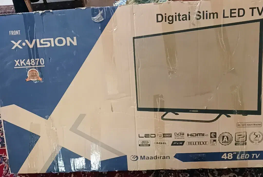 تلویزیون ایکس ویژنLED 48 اینچ|تلویزیون و پروژکتور|رشت, گلسار|دیوار