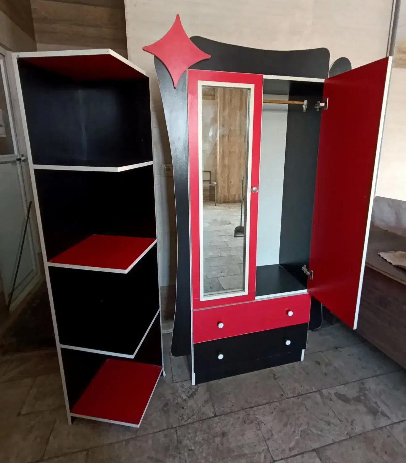 کمد دوتیکه|جاکفشی، کمد، دراور|هشتگرد, شهرک وحدت|دیوار