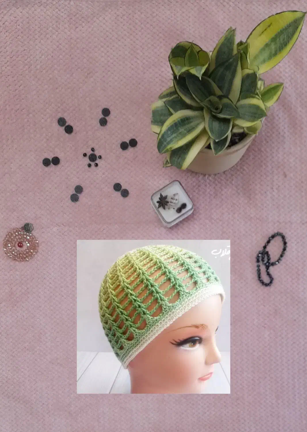 کلاه زنانه و باندانا پینترستی و کلاه لئونی مردانه|لباس|بیرجند, |دیوار