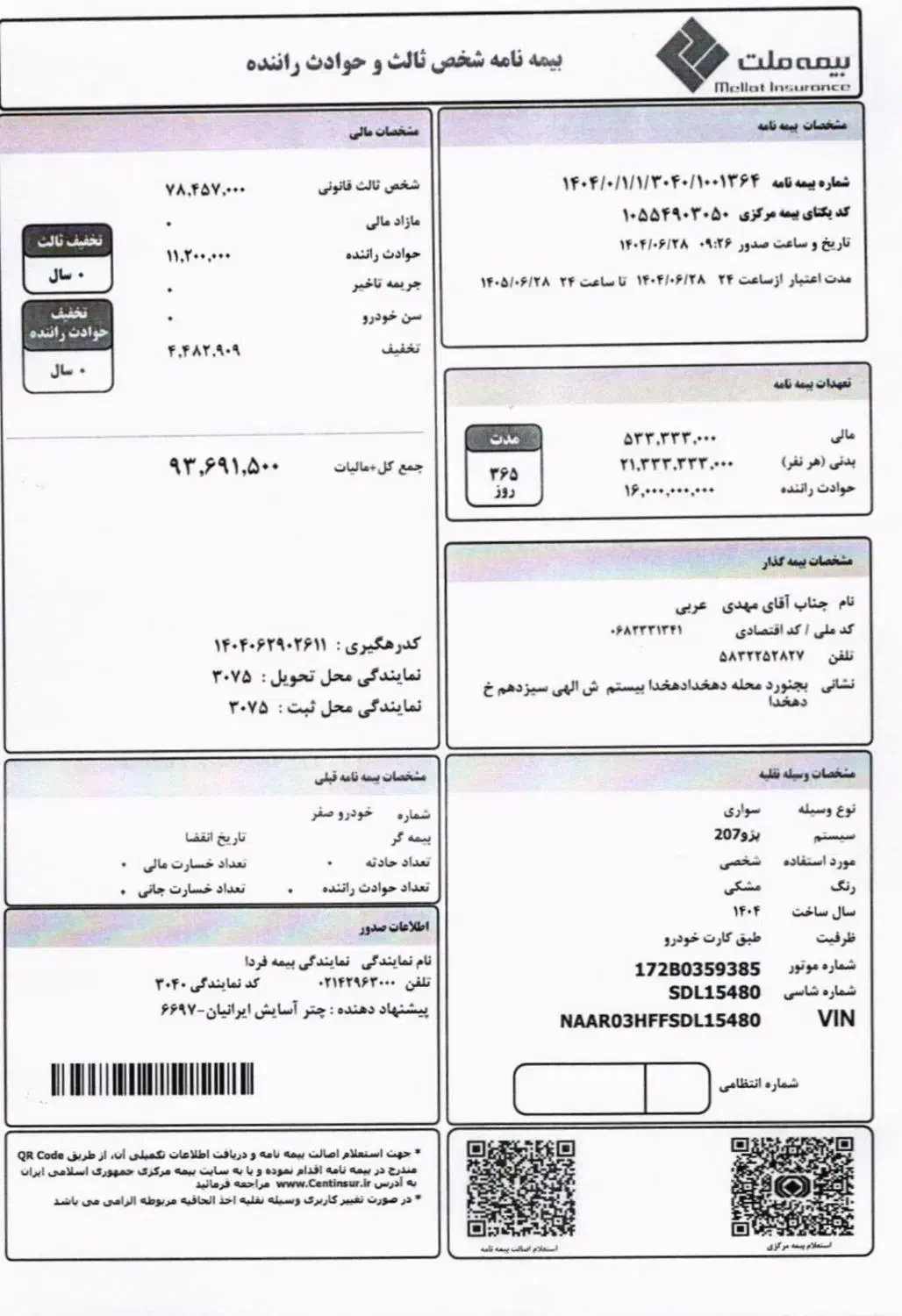 207دستی پانا ارتقاء یافته|خودرو سواری و وانت|بجنورد, |دیوار