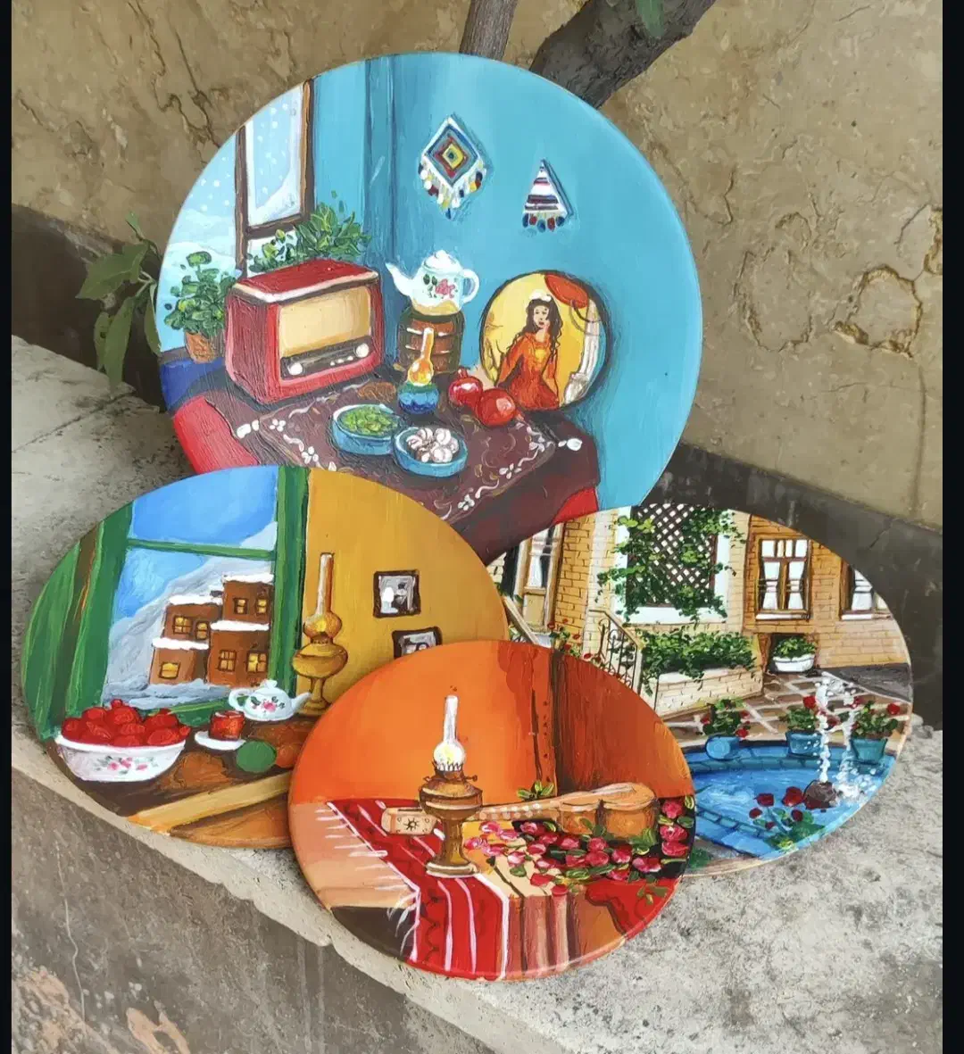 آموزش نقاشی روی سفال|خدمات آموزشی|بندر ماهشهر, |دیوار