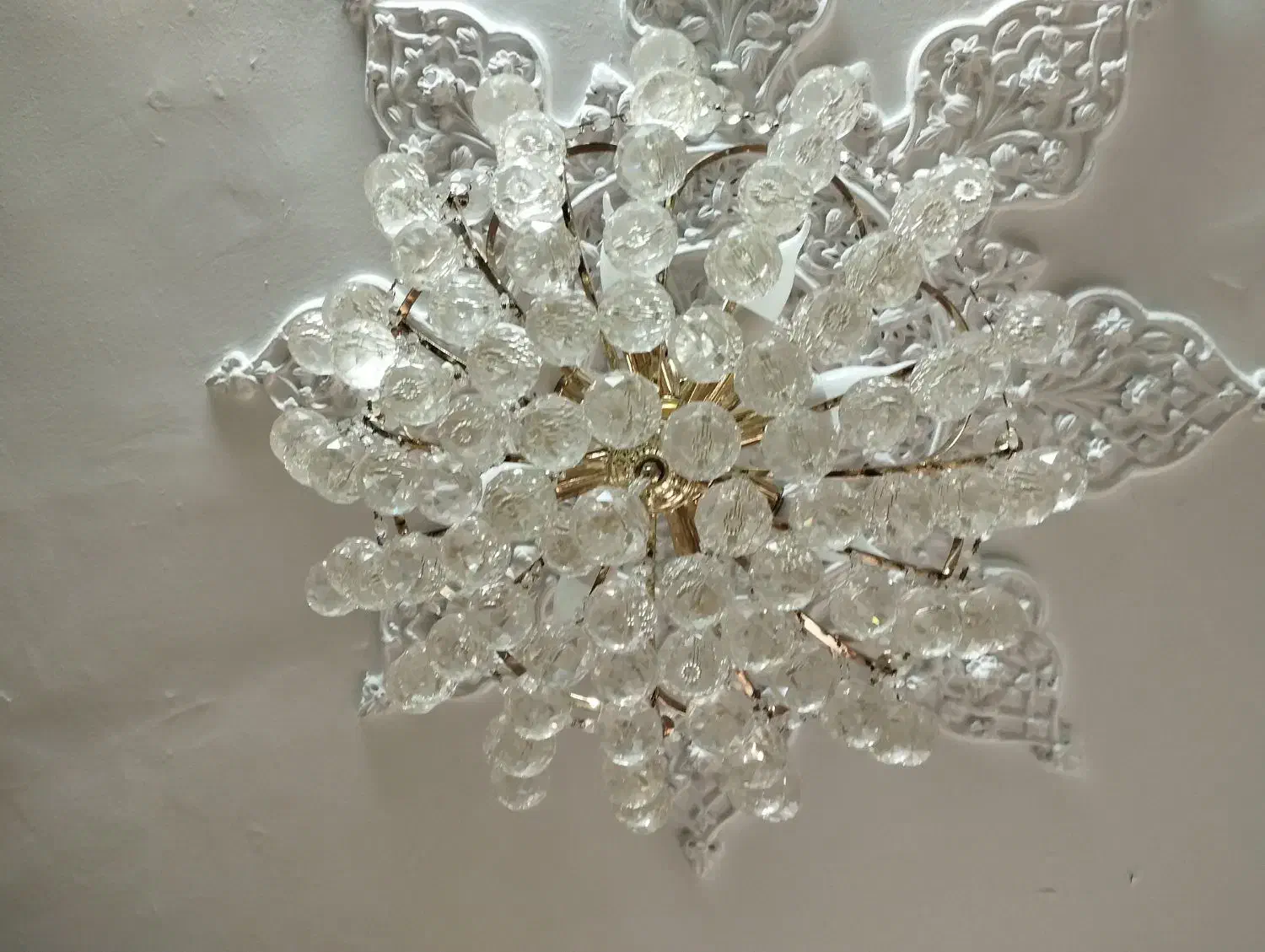 2 عدد لوستر 8 شاخه کریستالی|لوستر و چراغ آویز|ری, شهید غیوری (ابن باویه)|دیوار