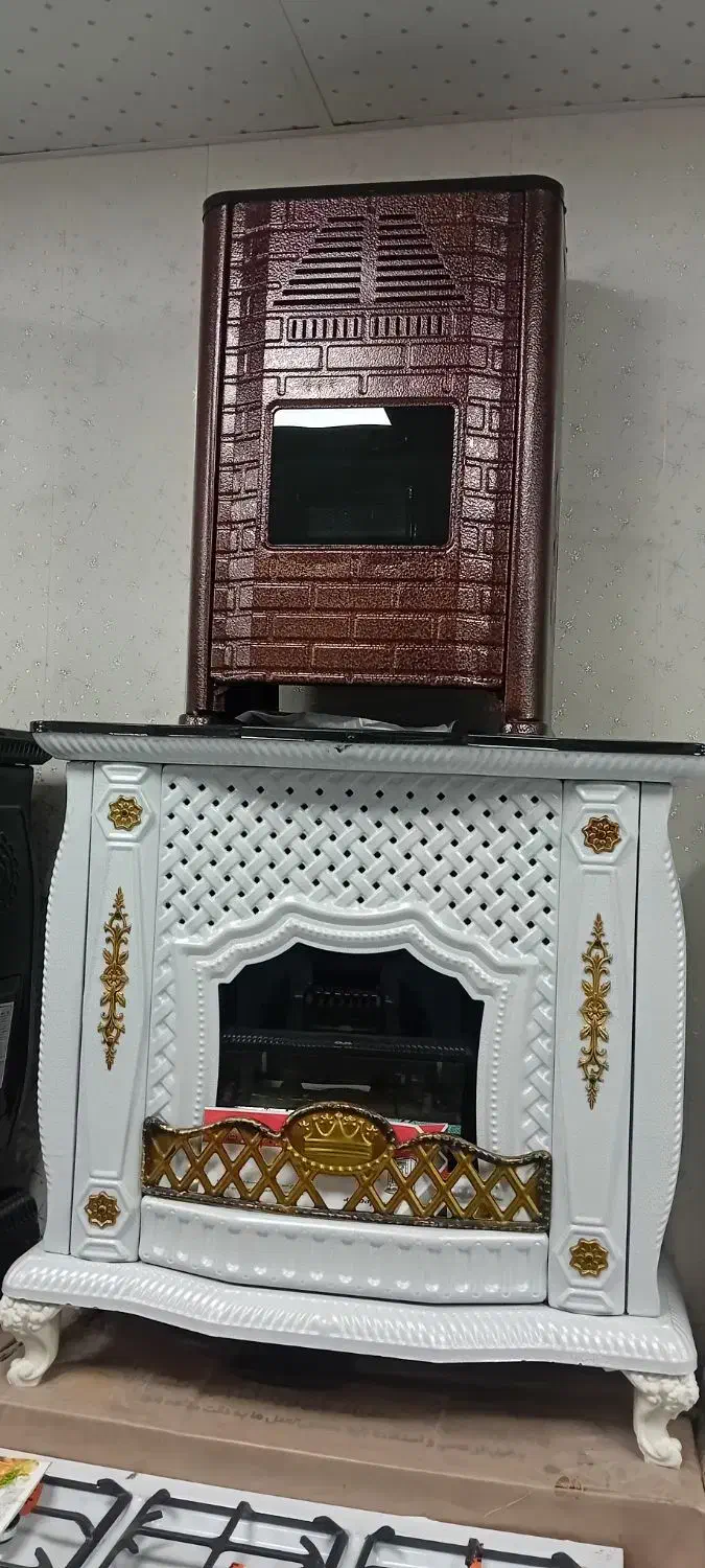 بخاری حصیری پایه دار بزرگ|بخاری، هیتر، شومینه|قم, شاه ابراهیم|دیوار