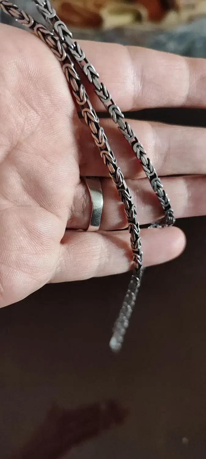 زنجیر نقره|جواهرات|نورآباد, |دیوار