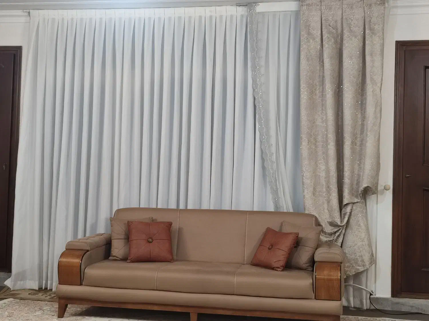 ست کامل پرده سالن نو نو...|پرده، رانر، رومیزی|اصفهان, شهید رجایی|دیوار