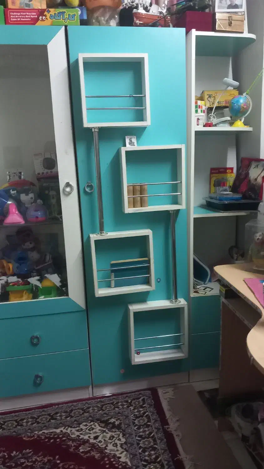 کمد و تخت نوزاد|تخت و سرویس خواب|قم, صدوق|دیوار