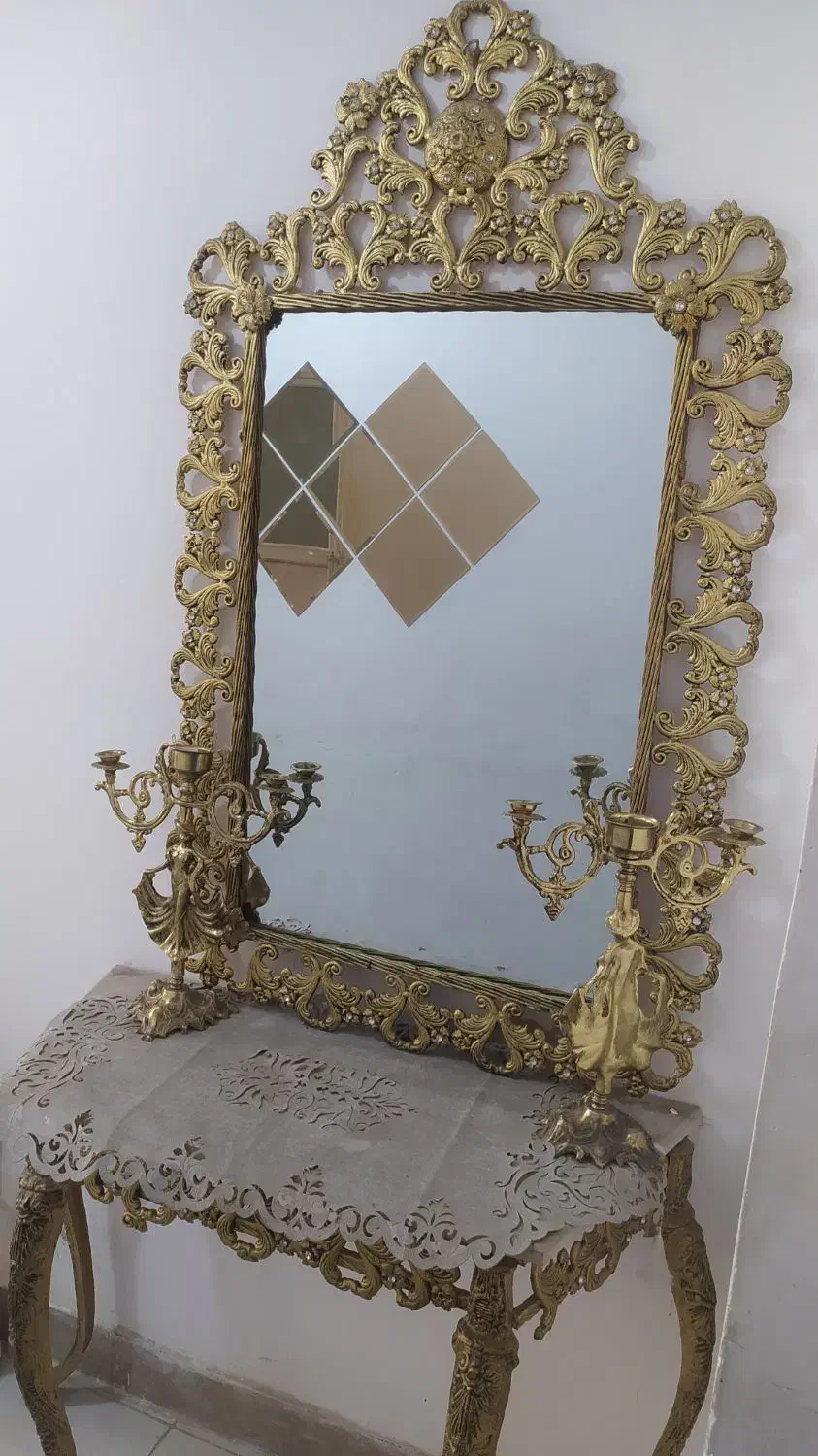 آینه وکنسل برنرز|بوفه، ویترین، کنسول|ایلام, |دیوار