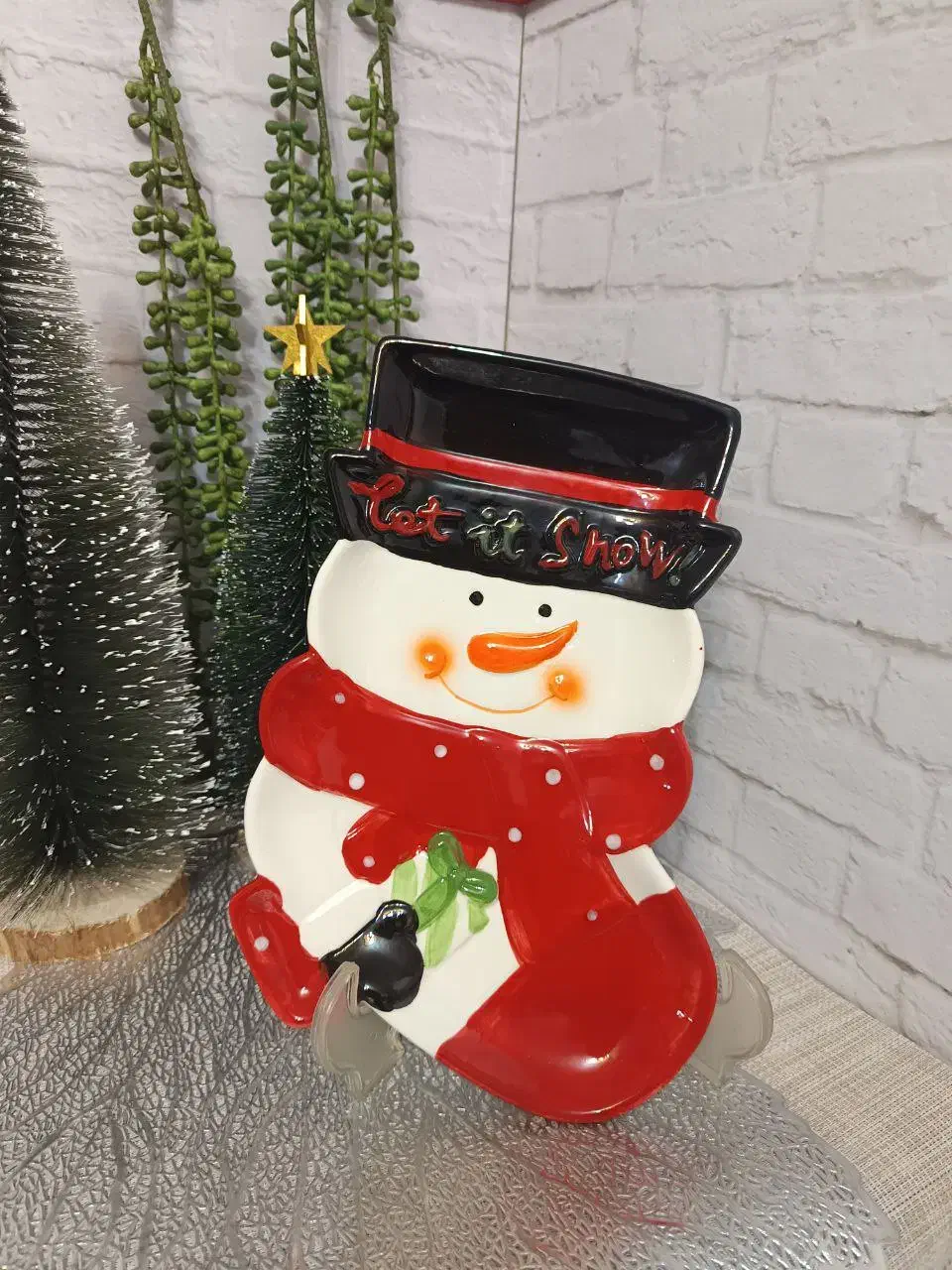 بشقاب ادم برفی وارداتی سرامیک|ظروف سرو و پذیرایی|تهران, بلوار کشاورز|دیوار