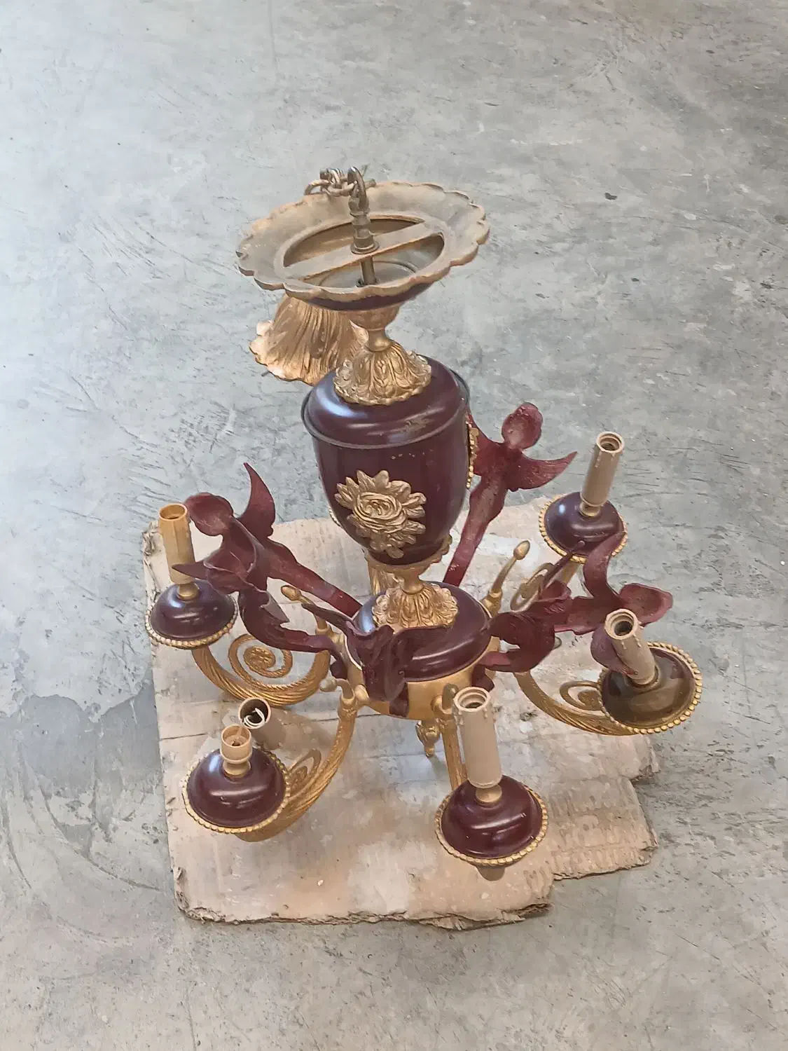 لوستر برنز|لوستر و چراغ آویز|باغستان, |دیوار