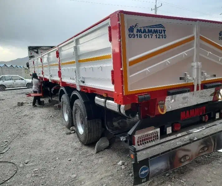 فروش تریلی کمپرسی لبه دار کفی تیغه کانتین|قطعات یدکی و لوازم جانبی|شیراز, سفیرشمالی|دیوار