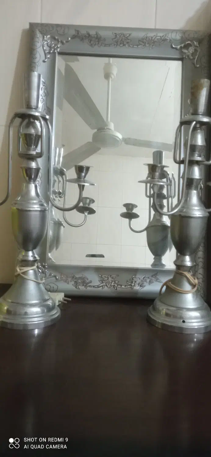 آینه و شمعدون|صنایع دستی و سایر لوازم تزئینی|ایرانشهر, |دیوار