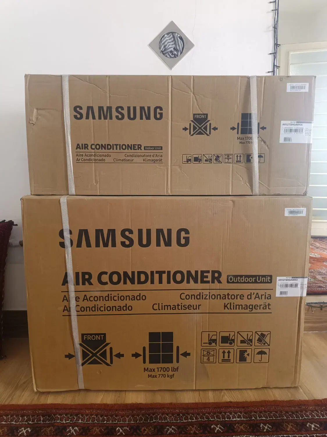 کولراسپیلت۱۲۰۰۰سامسونگ|کولر گازی و فنکوئل|گنبد کاووس, |دیوار