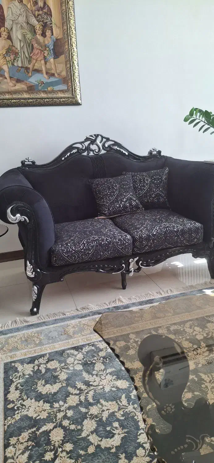 مبل 7 نفره مدل نیلوفر همراه با میز نهار خوری|مبلمان خانگی و میز عسلی|فردیس, فرامرزیه|دیوار