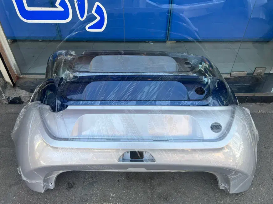 سپر عقب پراید ۱۳۲ و تیبا ۲ نوک مدادی مشکی نقره ای|قطعات یدکی و لوازم جانبی|اهواز, نادری|دیوار