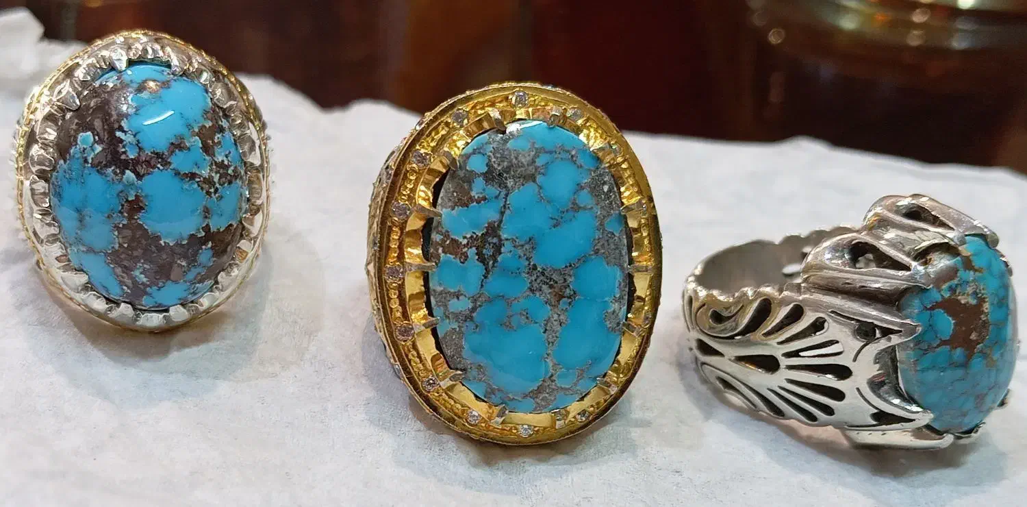 انگشتر فیروزه نیشابور و رکاب دستساز|بدلیجات|مشهد, ابوذر|دیوار