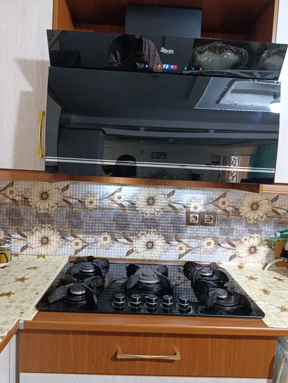 هود و گاز شیشه ای|هود|نوبران, |دیوار