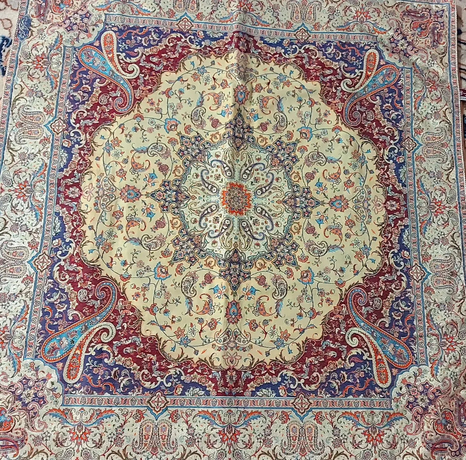 ترمه زری بافت|پرده، رانر، رومیزی|تهران, شهرک فردوس (حسینی)|دیوار