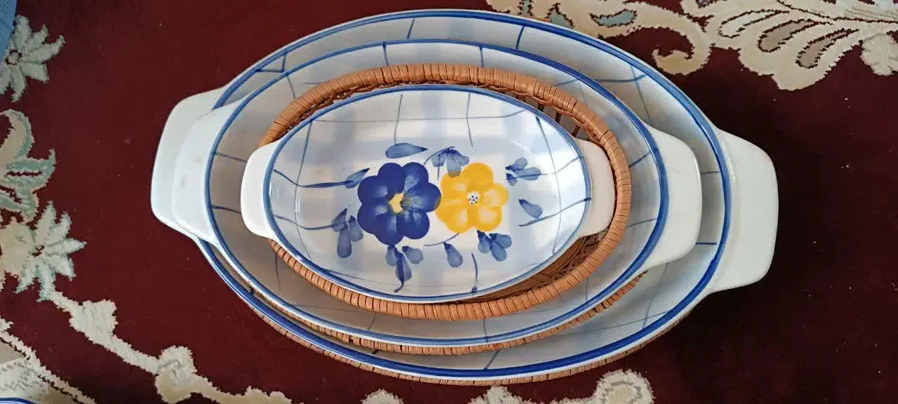 ظروف چینی گل پنبه‌ای|ظروف سرو و پذیرایی|اصفهان, بهارستان|دیوار