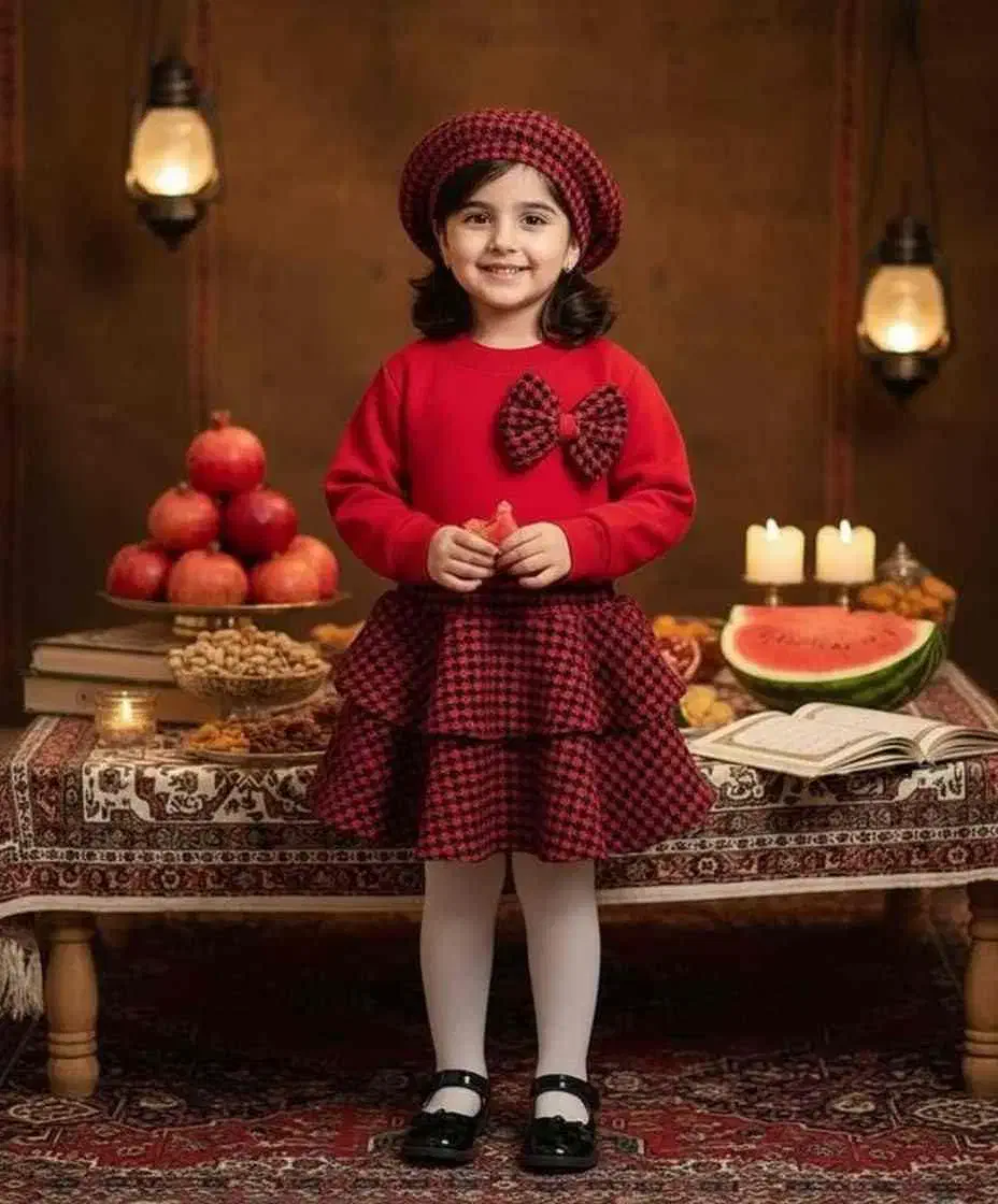 سه تیکه لوکس یلدایی|کفش و لباس بچه|کرمان, |دیوار